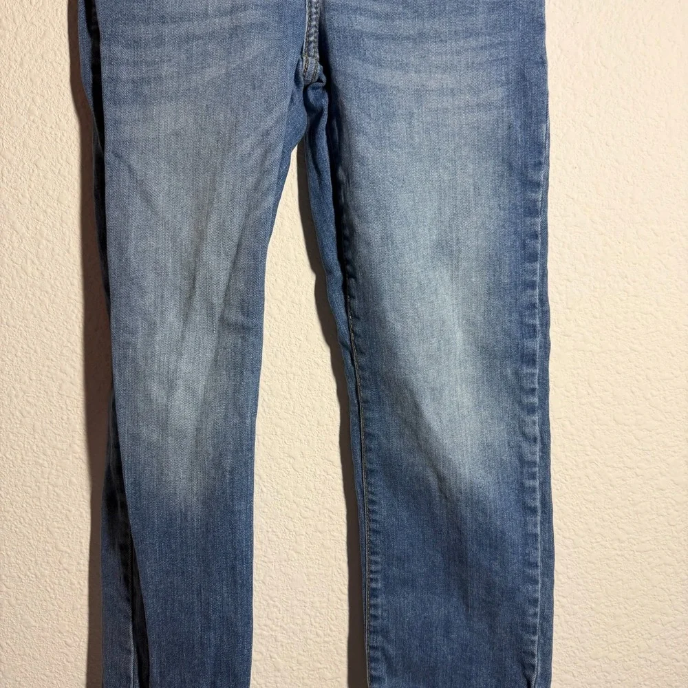 The Children's Place Straight Jeans Girls 12 Blue Denim Stretch Medium Wash